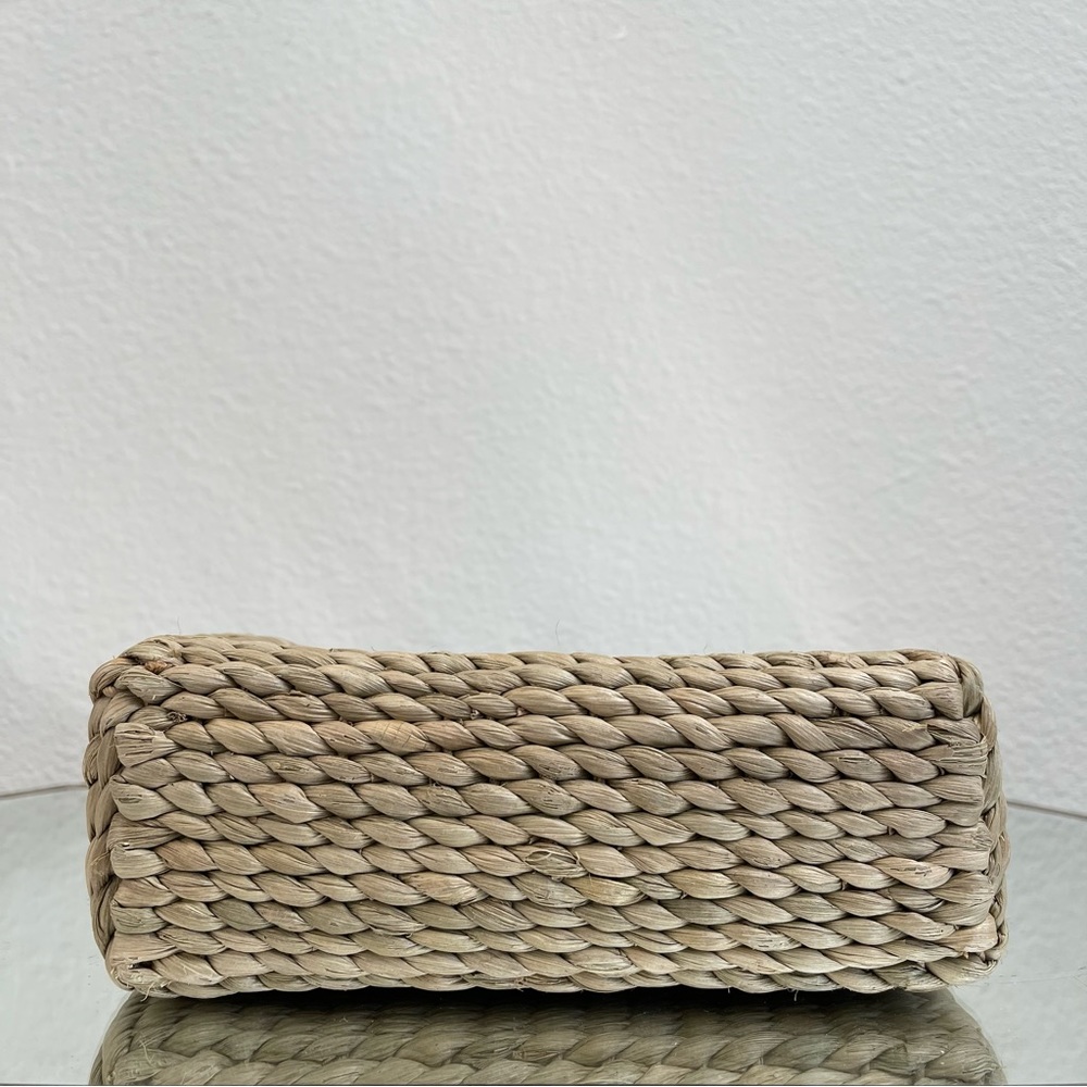 Vintage Y2K Beach Surf Volkswagen Bug Corn Husk Wicker Small Handbag Purse - Picture 8 of 13